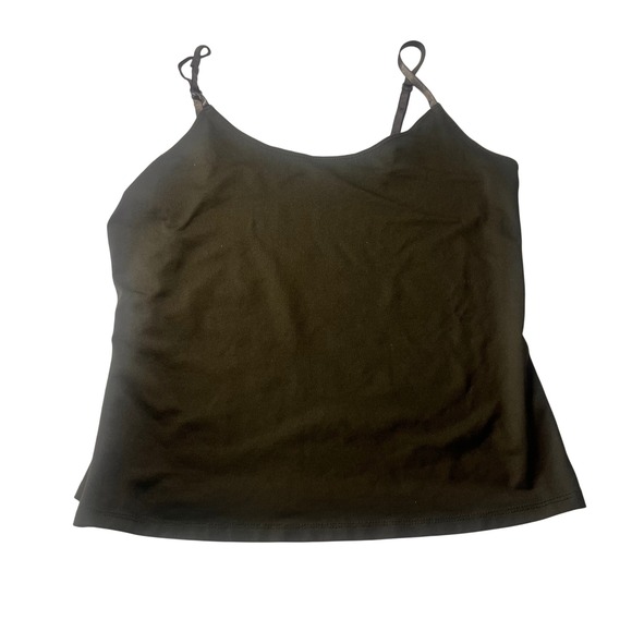 Coldwater Creek Tops - Coldwater Creek Womens Olive Green Camisole Shelf Bra Adjustable Straps XS 4-6